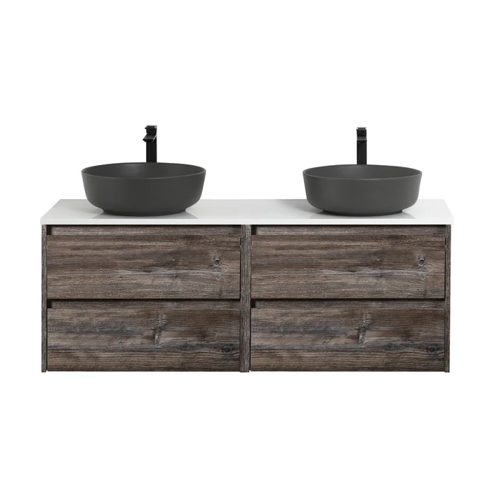 Тумба со столешницей EK-140-2-BL подвесная BelBagno СТРУКТУРА (KRAFT) 140 Pino Pasadena KRAFT-700-2C-SO-PP;EK-140-2-BL
