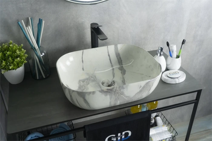 Накладная раковина для ванной под камень Gid K397G125 54402, 53336, 51198, 53347, 53348, 54401, 53322