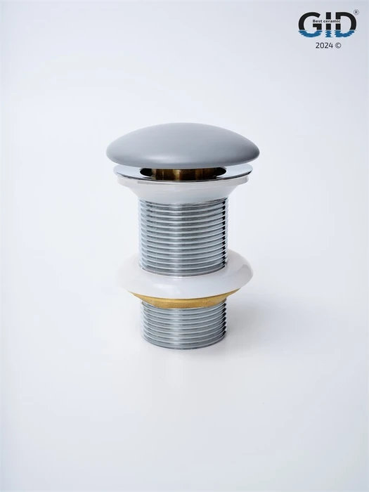 Серый матовый керамический донный клапан Gid Gmh100 74401K