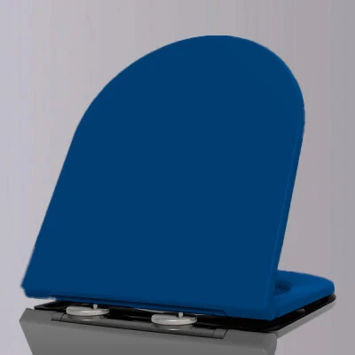 Сиденье синее матовое с микролифтом из дюропласта KR-33BUM 77721