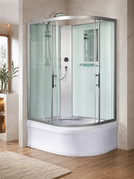 Душевая кабина WeltWasser WW500 Halle 1201 120x90 L 10000003250 профиль хром, стекло прозрачное 10000003250