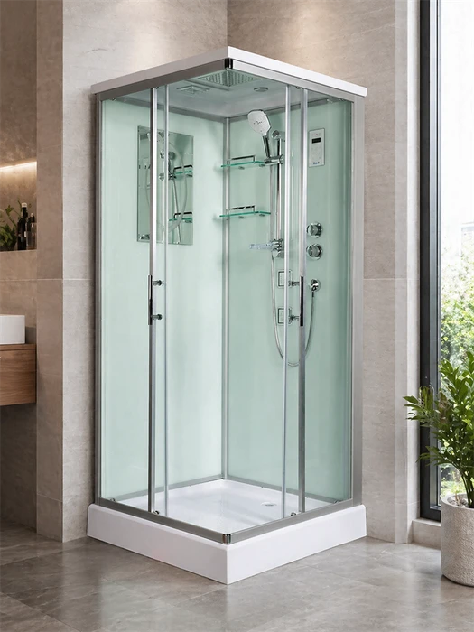 Душевая кабина Weltwasser WW500 Laine 1004 100х100 10000003269 профиль хром, стекло прозрачное 10000003269