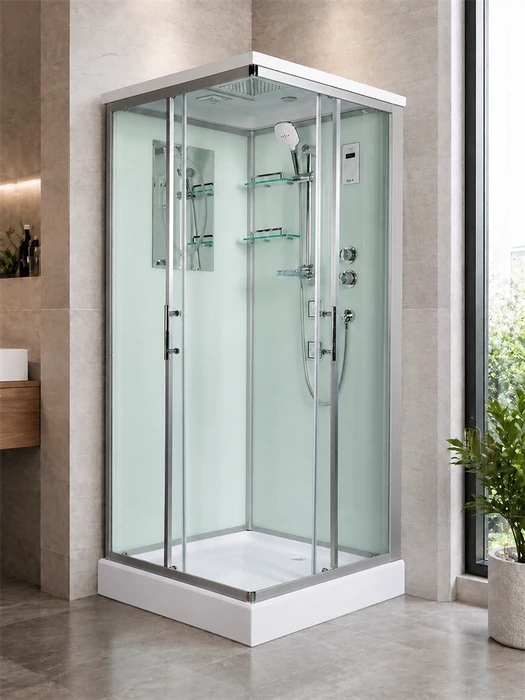 Душевая кабина Weltwasser WW500 Laine 804 80х80 10000003267 профиль хром, стекло прозрачное 10000003267