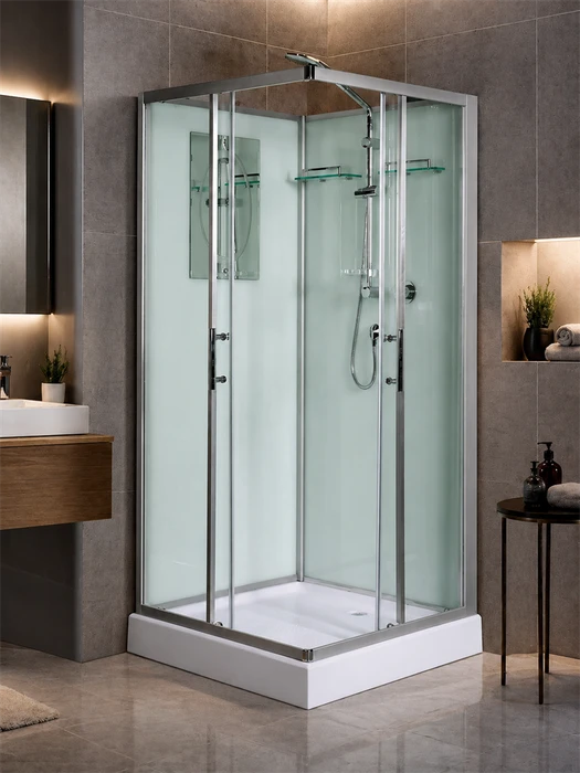 Душевая кабина Weltwasser WW500 Laine 901 90х90 10000003259 профиль хром, стекло прозрачное 10000003259