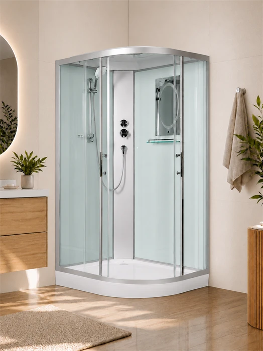 Душевая кабина WeltWasser WW500 Werra 1202 120x90 L 10000003235 профиль хром, стекло прозрачное 10000003235