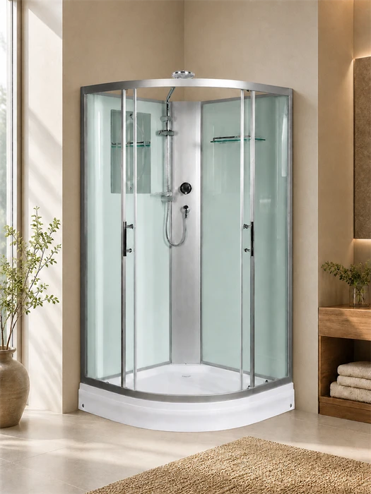 Душевая кабина WeltWasser WW500 Werra 801 80x80 10000003222 профиль хром, стекло прозрачное 10000003222