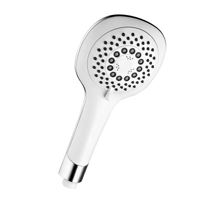 Лейка душевая круглая 5-функц. D95 мм, белая. LM,  LM0815CWhite LM0815CWhite - фото 47007