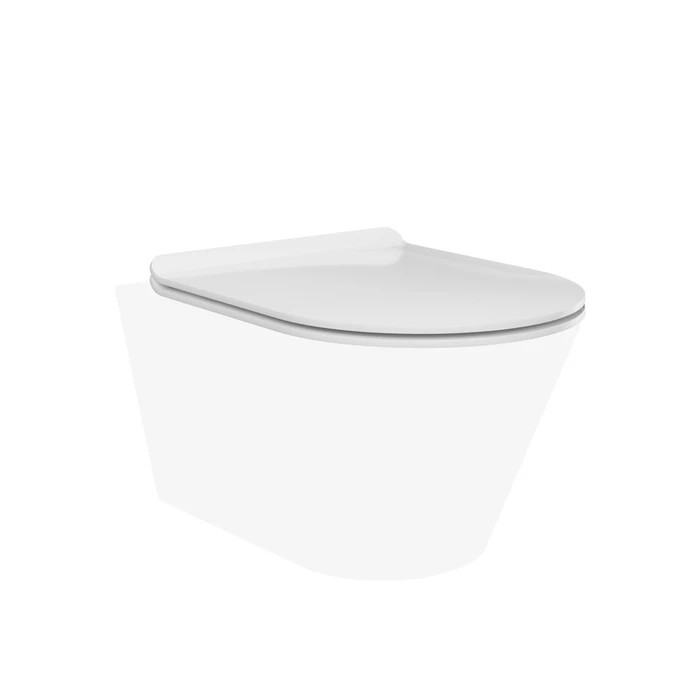 Сиденье Plaza Modern/Плаза Модерн для подвесного унитаза, белое глянцевое PLMR.seat.02\WHT