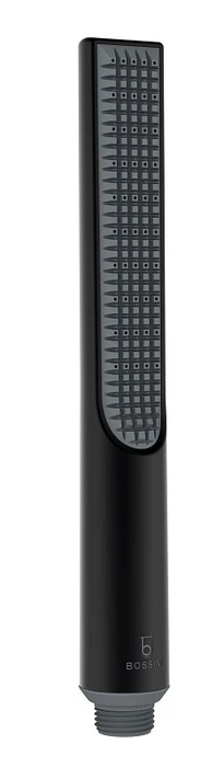 Ручной душ - палочка BOSSINI Apice один режим, c Easy-Clean, чёрный матовый (B00910.073) B00910.073