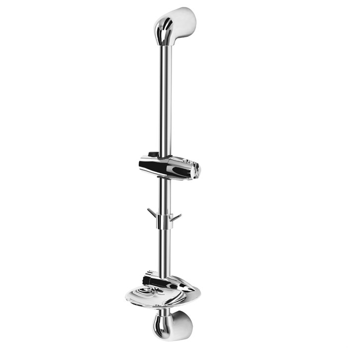 Душевая стойка 693 мм с круглой мыльницей, хром. LEMARK LM8065C - фото 48042
