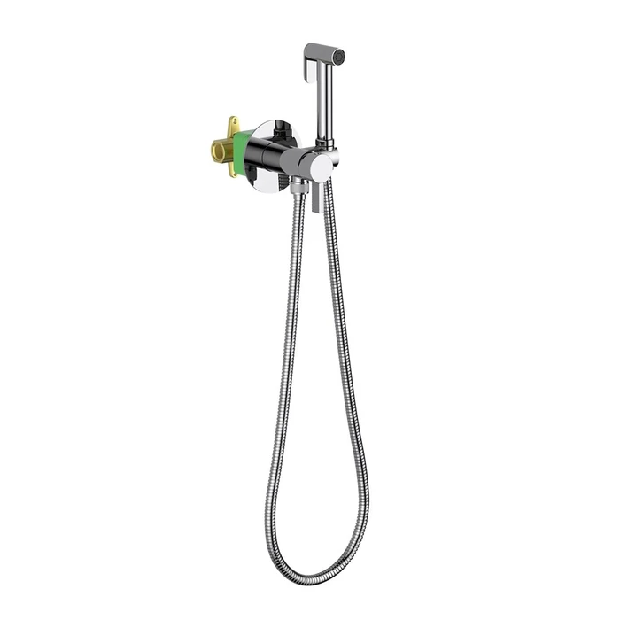 Смеситель встроенный с гигиеническим душем Timo Caisa хром (9038/00SM) 9038/00SM