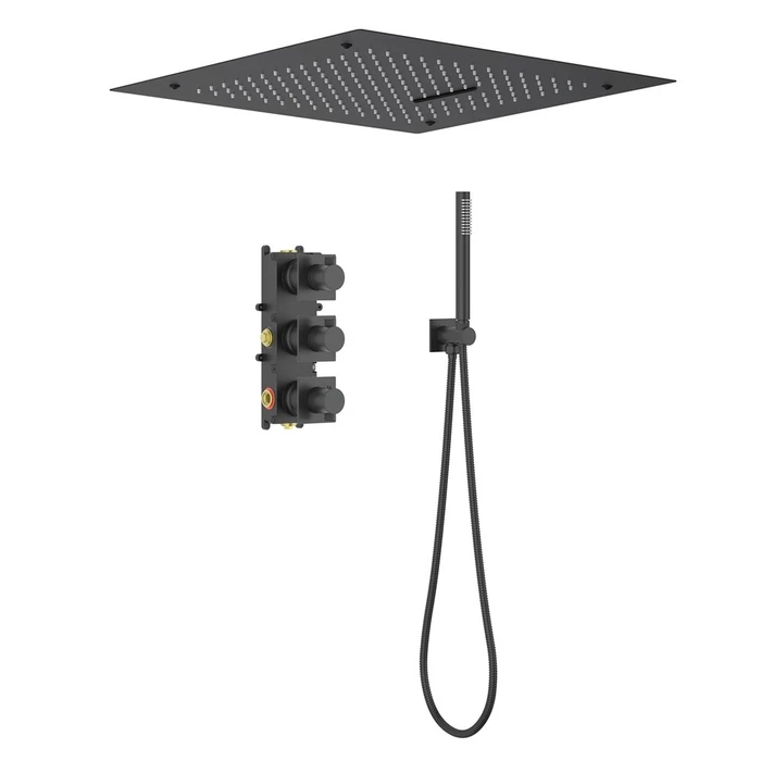 Душевая система встроенная с термостатом Timo Caisa черный (SX-9029/03SM) SX-9029/03SM
