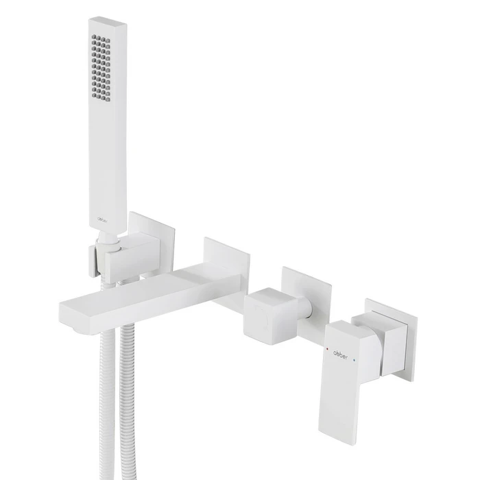 Смеситель ABBER Daheim AF8230W для ванны скрытого монтажа, белый матовый AF8230W