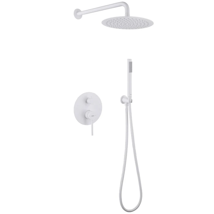 Душевая система ABBER Emotion AF8818W скрытого монтажа без излива, белый матовый AF8818W