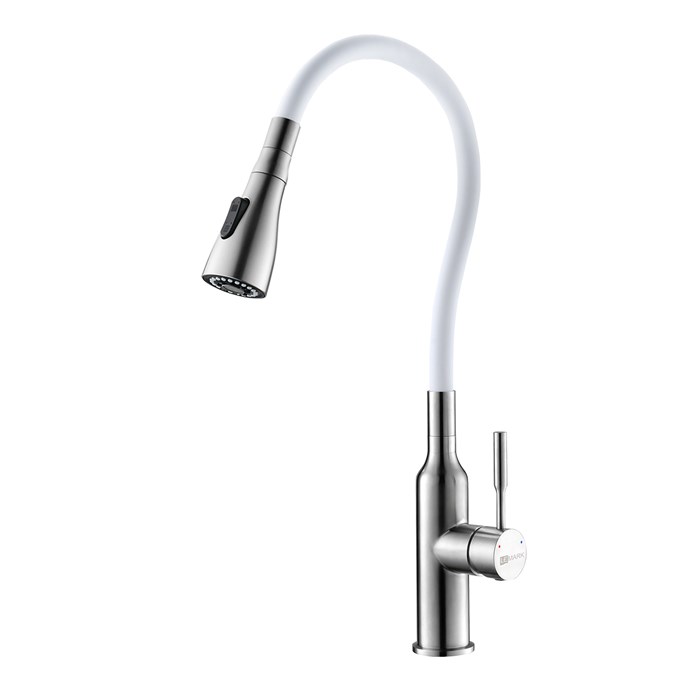 Expert Смеситель для кухни, гиб.излив 203мм, р/ОД, матовый/белый, LM, LM5082S-White LM5082S-White - фото 48354