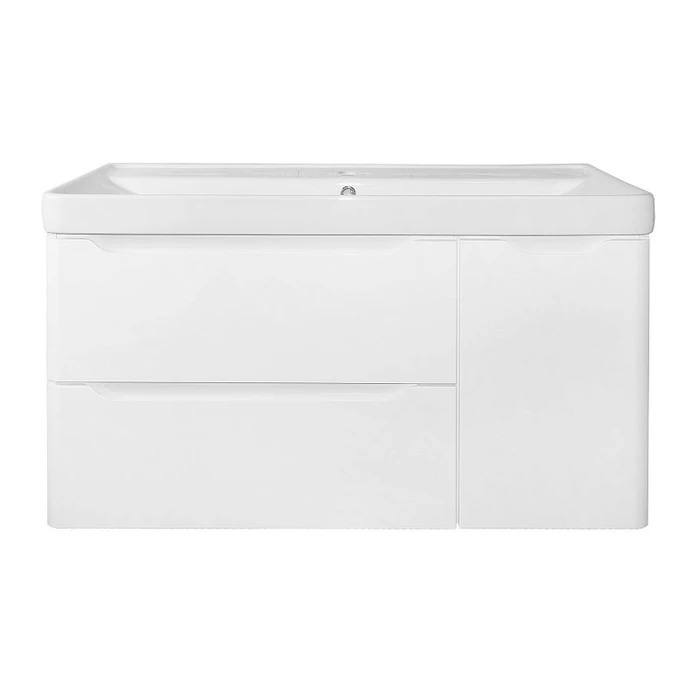 Комплект Azario Тумба Лотос 100/2 подвесная+дверь с раковиной Монте 100 CS00093902 CS00093902