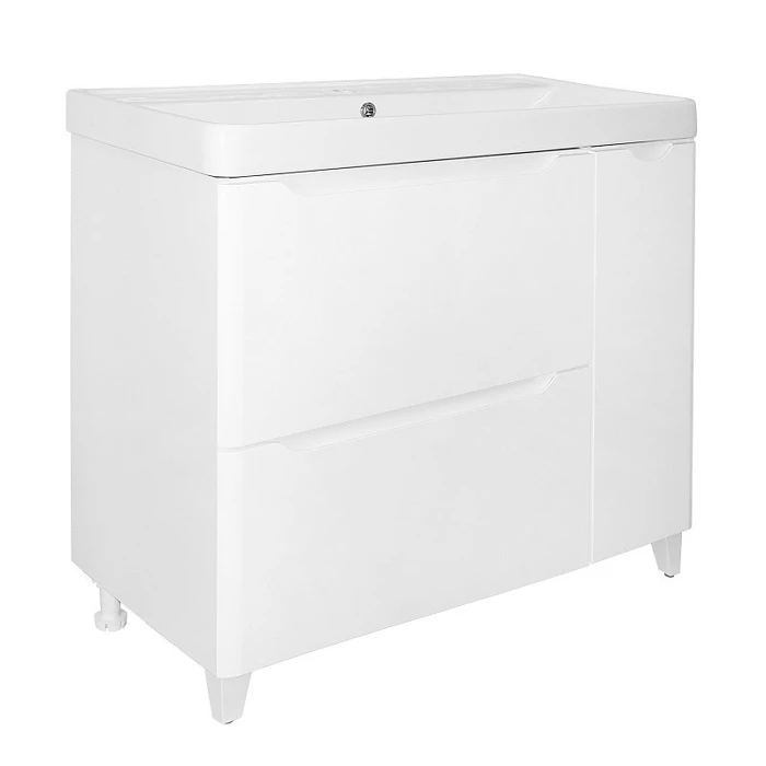 Комплект Azario Тумба Лотос 90/2 Н напольная+дверь с раковиной Monte 90 CS00093903 CS00093903