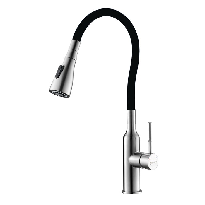Expert Смеситель для кухни, гиб.излив 203мм, р/ОД, матовый/черный, LM, LM5082S-Black LM5082S-Black - фото 48932