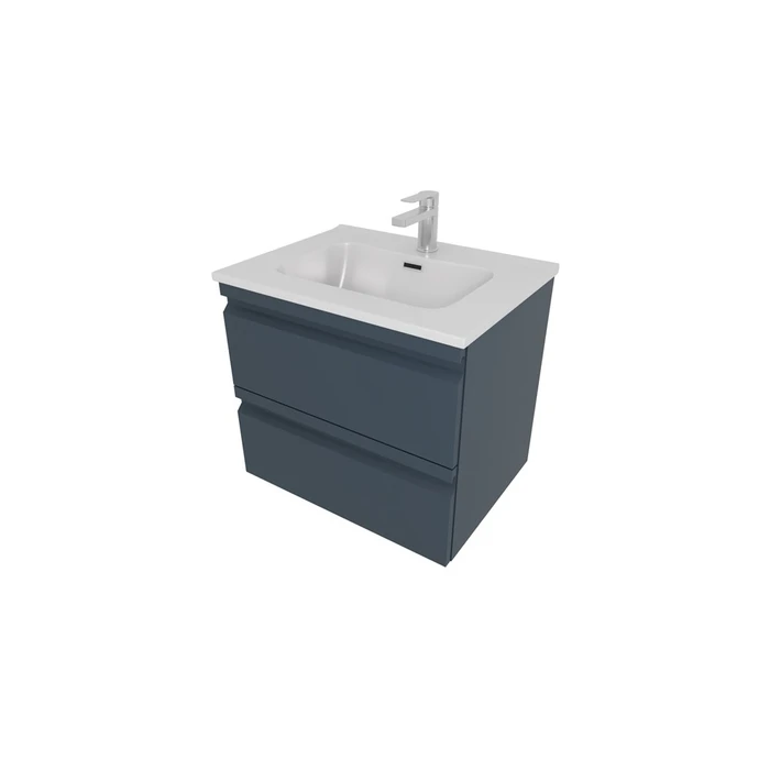 Тумба с раковиной для ванной AQ77060-MG серый матовый, 610х545х460 AQ77060-MG
