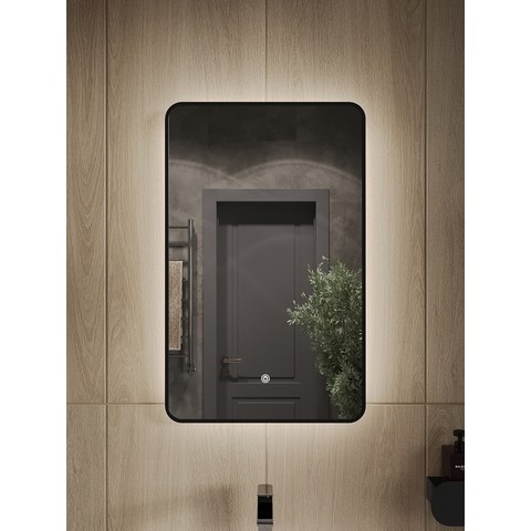 Orange Black BL-50ZE зеркало с LED подсветкой и сенсорной кнопкой, черный BL-50ZE - фото 49298