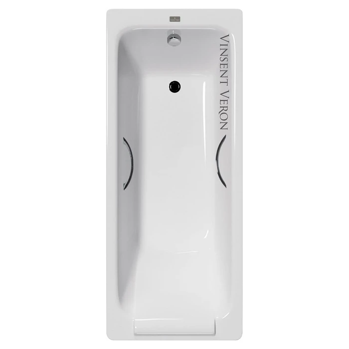 Чугунная ванна Italon 170x70x45 с хромированными ручками VIT1707045H/E60327CH