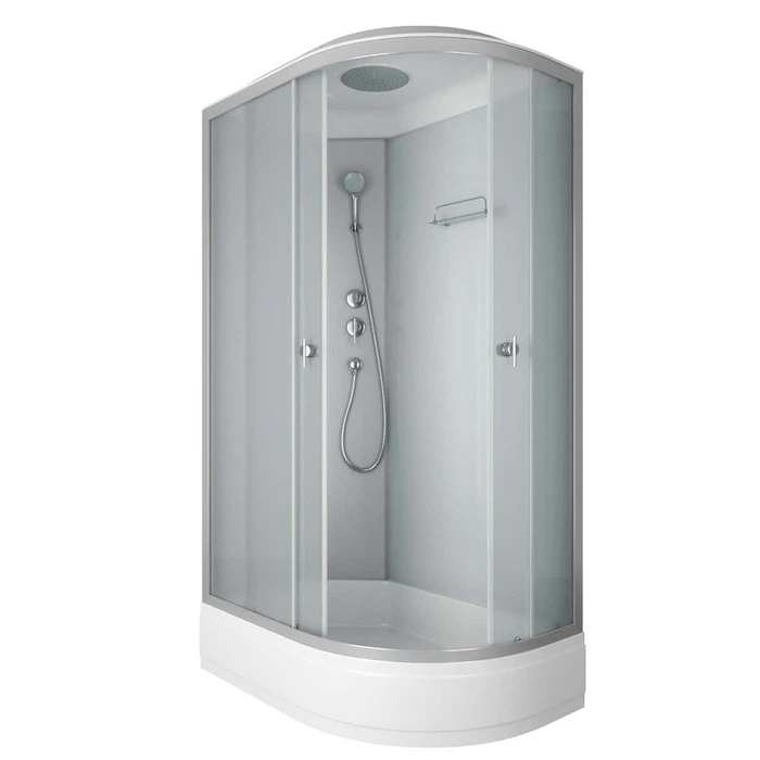 Душевая кабина Niagara Eco E120/80/26L/MT (120х80х215) средний поддон(26см),стекло матовое,4 места E120/80/26L/MT