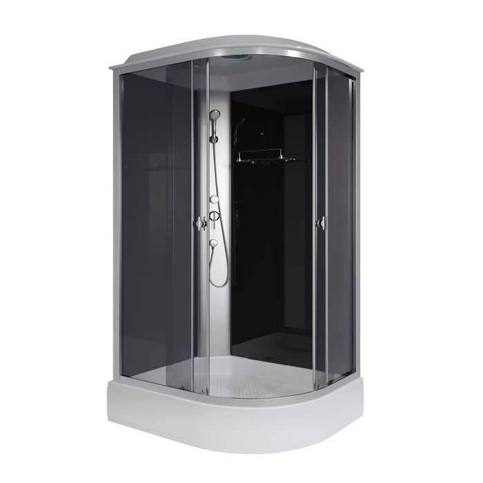 Душевая кабина Niagara Eco E120/80/26L/TN (120х80х215) средний поддон(26см),стекло тонированное,4 места E120/80/26L/TN