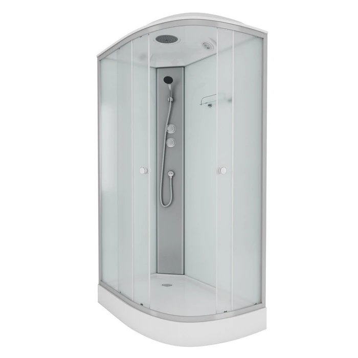 Душевая кабина Niagara Eco E120/80/13L/MT (120х80х215) низкий поддон(13см),стекло матовое,3 места E120/80/13L/MT