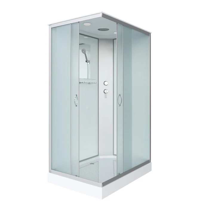 Душевая кабина Niagara Classic NG-43285-14Q (120х80х215) низкий поддон(13см),стекло матовое,3 места 432853Q