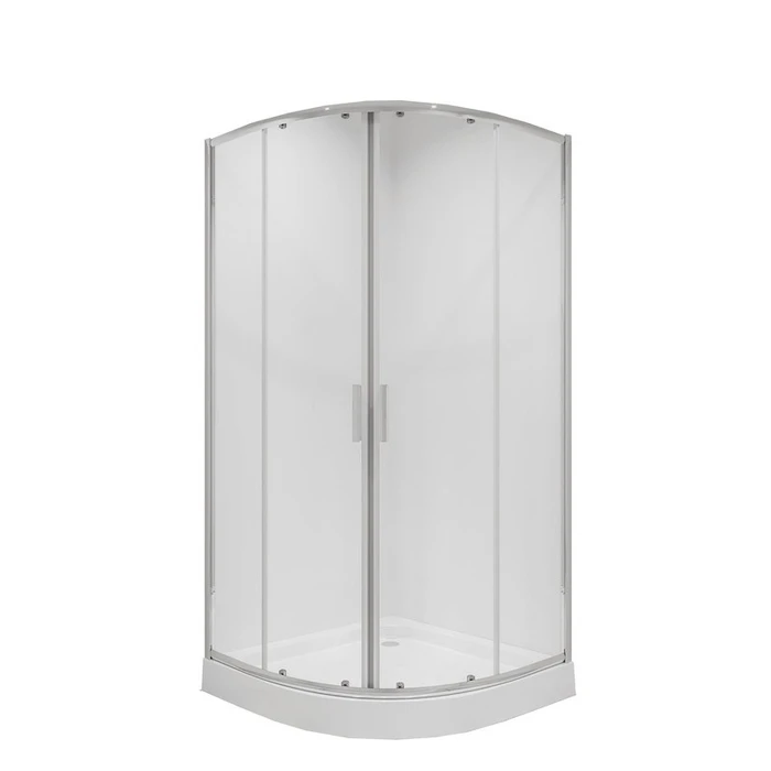 Душевое ограждение Niagara Nova NG-6686-08 (80х80х195) четверть круга,хром,двери раздвижные,стекло прозрачное,1 место 66860811