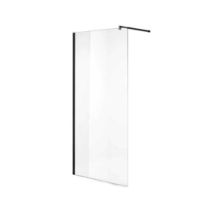 Душевая перегородка Niagara Nova NG-683-11ВLACK (110х195) черный,стекло прозрачное,1 место NG-683-11BLACK