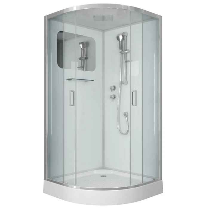Душевая кабина Niagara Premium NG-6001-01 (90х90х210) низкий поддон(16 см),стекло прозрачное,4 места 60010114
