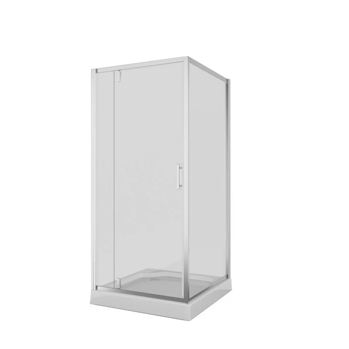 Душевое ограждение Niagara Nova NG-6602-08 (100х100х195) квадрат,хром,дверь распашная,стекло прозрачное,1 место 66020811