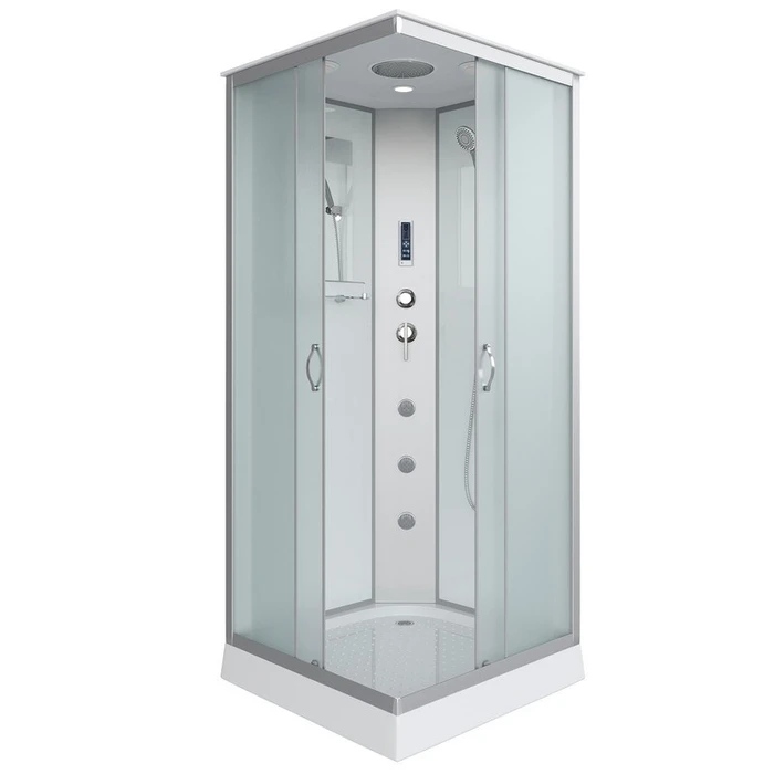 Душевая кабина Niagara Classic NG-1101-14F (90х90х215) низкий поддон(13см),стекло матовое,3 места с полкой 11011423F