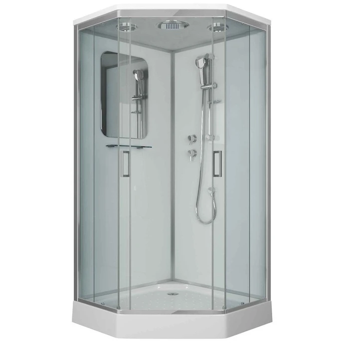 Душевая кабина Niagara Premium NG-6001-01D (90х90х220) низкий поддон(16 см),стекло прозрачное,4 места 60010114D