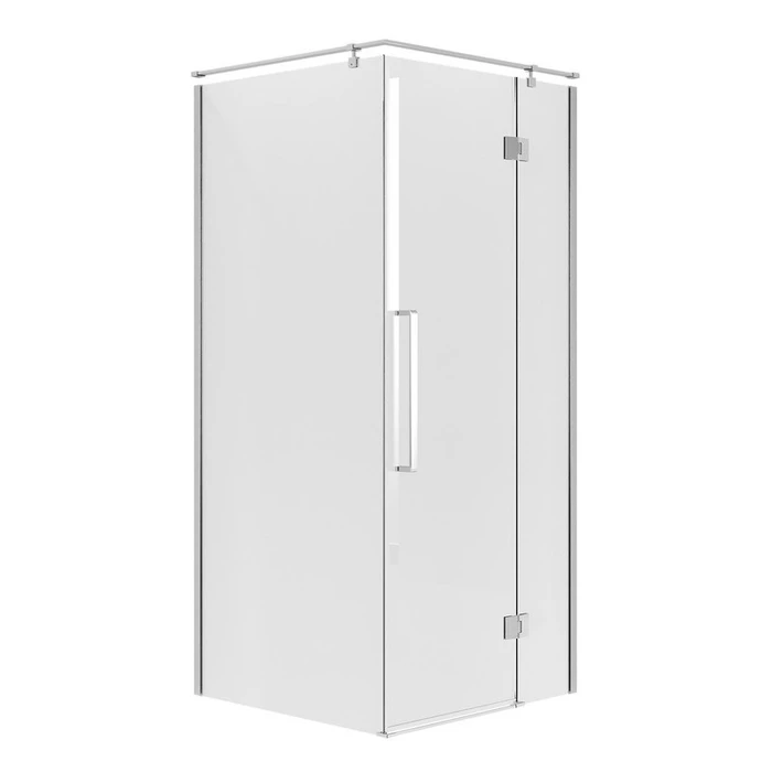 Душевое ограждение Niagara Nova NG-6631-34 (90х90х195) квадрат,хром,дверь распашная,стекло прозрачное,1 место NG-6631-34