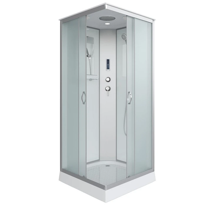 Душевая кабина Niagara Classic NG-1101-14P (90х90х215) низкий поддон(13см),стекло матовое,3 места с полкой 11011423P