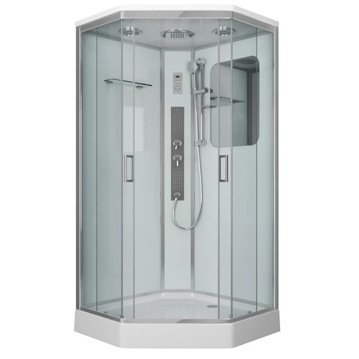 Душевая кабина Niagara Premium NG-6001-01GD (90х90х220) низкий поддон(16 см),стекло прозрачное,4 места 60010114GD