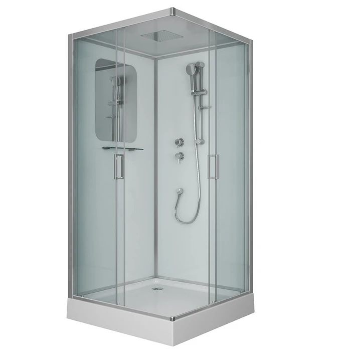 Душевая кабина Niagara Premium NG-6001-01Q (90х90х210) низкий поддон(16 см),стекло прозрачное,4 места 60010114Q
