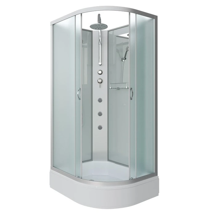 Душевая кабина Niagara Classic NG-33084-14LBKTG (100х80х210) средний поддон(26см),стекло матовое,4 места 330844LBKTG