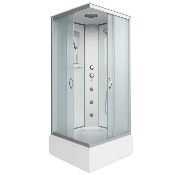 Душевая кабина Niagara Classic NG-1108-14G (90х90х215) средний поддон(26см),стекло матовое,4 места с полкой 11081424G