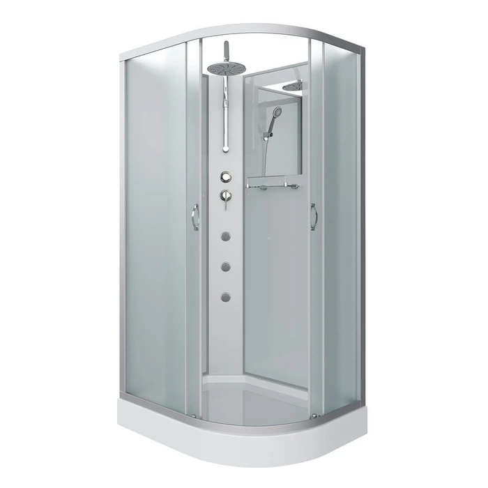 Душевая кабина Niagara Classic NG-3312-14LBKTG (120х80х210) низкий поддон(13см),стекло матовое,3 места 33121423LBKTG
