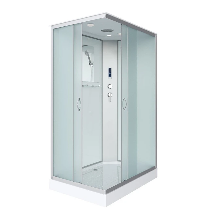 Душевая кабина Niagara Classic NG-43085-14QP (100х80х215) низкий поддон(13см),стекло матовое,3 места 430853QP
