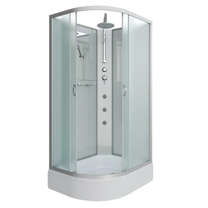 Душевая кабина Niagara Classic NG-33084-14RBKTG (100х80х210) средний поддон(26см),стекло матовое,4 места 330844RBKTG