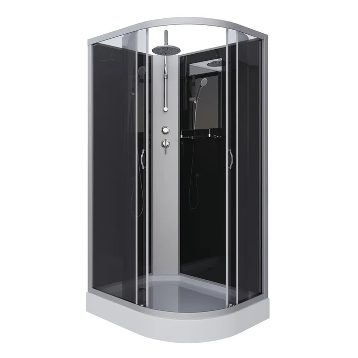 Душевая кабина Niagara Classic NG-3512-14LBKT (120х80х210) низкий поддон(13см),стекло тонированное,3 места 35121433LBKT