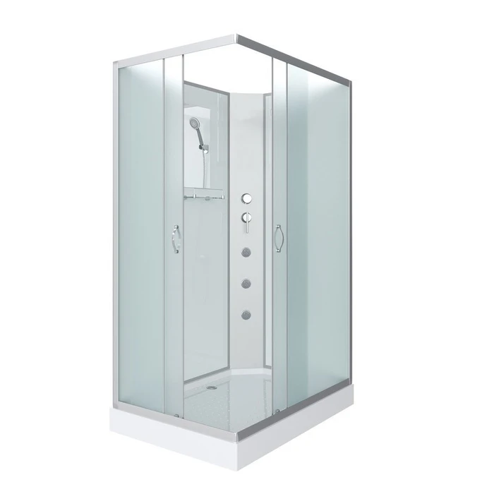 Душевая кабина Niagara Classic NG-43185-14QBKG (110х80х200) низкий поддон(13см),стекло матовое,3 места 431853QBKG