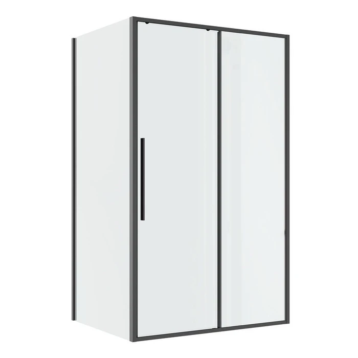 Душевое ограждение Niagara Nova NG-34-11AGR-A80GR-34 (110х80х195) прямоугольник,раздвижная,графит,стекло прозрачное,2 места NG-34-11AGR-A80GR-34