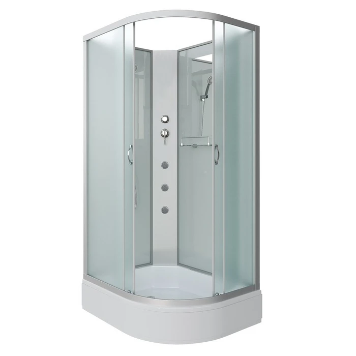 Душевая кабина Niagara Classic NG-33394-14LBKG (130х90х200) средний поддон(26см),стекло матовое,4 места 333944LBKG
