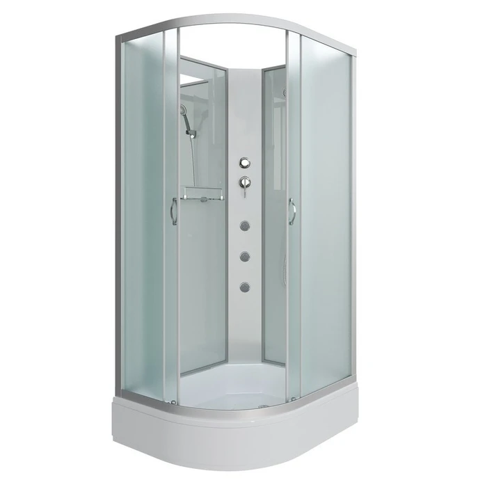 Душевая кабина Niagara Classic NG-33984-14RBKG (90х80х200) средний поддон(26см),стекло матовое,4 места 339844RBKG