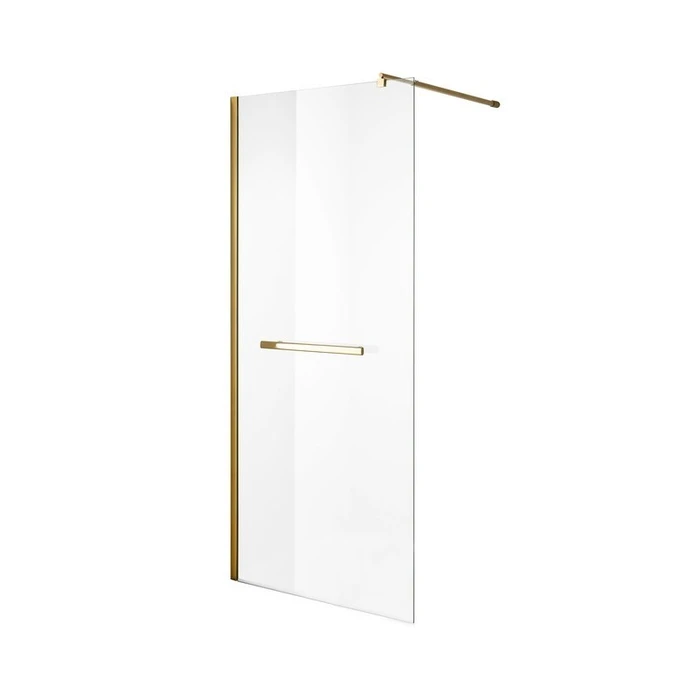 Душевая перегородка Niagara Nova NG-641-11GOLD (110х195) золото,стекло прозрачное,1 место NG-641-11GOLD